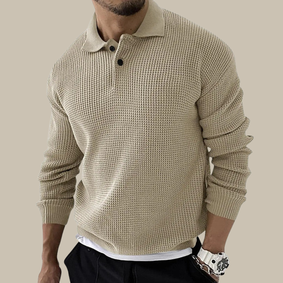 OSLO | Polo Shirt Casual Chic pour Hommes à Manches Longues