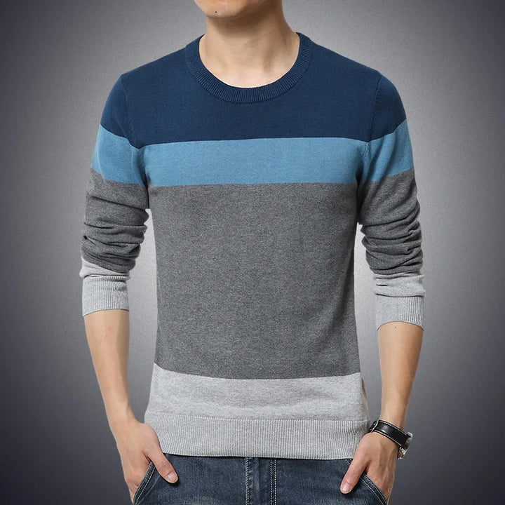 Dennis | Pull Casual Rayé pour Hommes