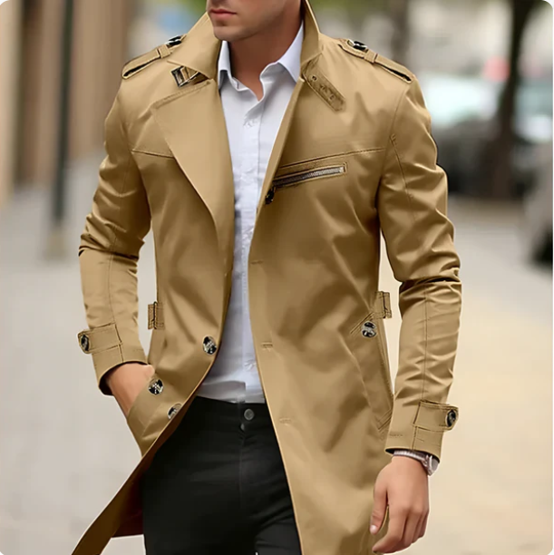 Sebastiaan | Trench-coat Casual Élégant pour Hommes