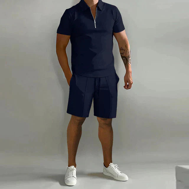 NATHAN | Ensemble de polo et short de luxe pour homme