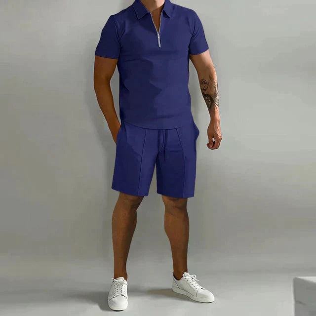 NATHAN | Ensemble de polo et short de luxe pour homme