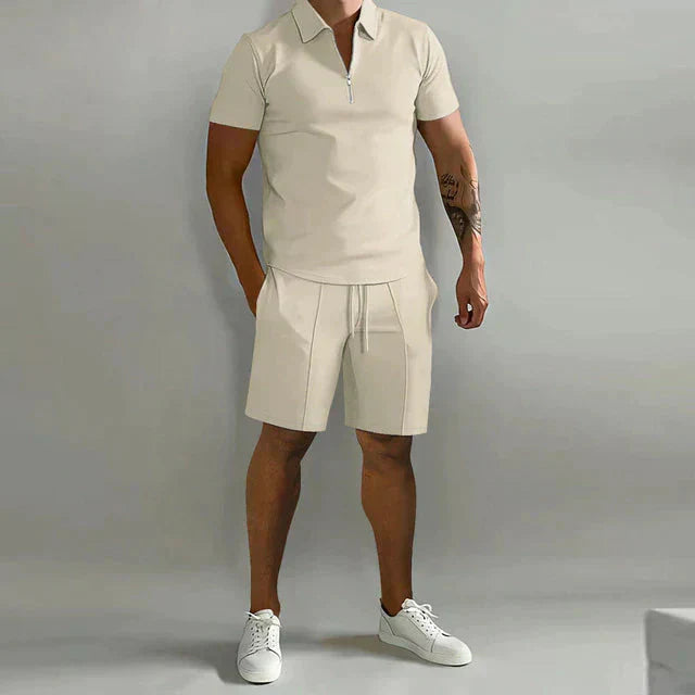 NATHAN | Ensemble de polo et short de luxe pour homme