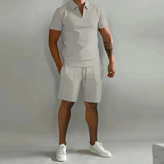 NATHAN | Ensemble de polo et short de luxe pour homme