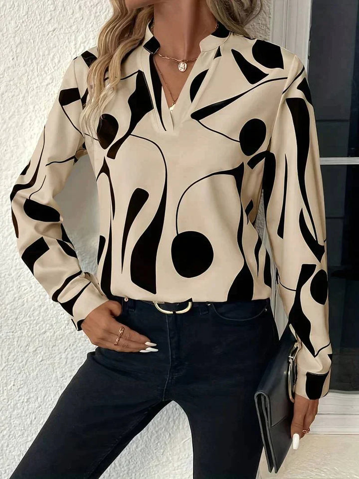 Blouse Imprimée Élégante et Moderne Pour Femme